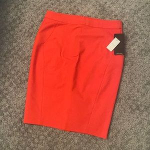 RW & Co red skirt